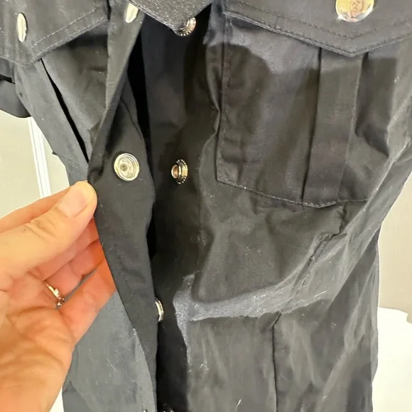 Leg Avenue Police Costume Button-Up Shirt with Removable Tie - Picture 3 of 8